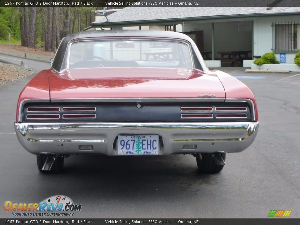 1967 Pontiac GTO 2 Door Hardtop Red / Black Photo #7