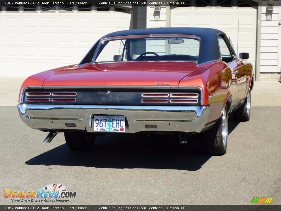 1967 Pontiac GTO 2 Door Hardtop Red / Black Photo #8