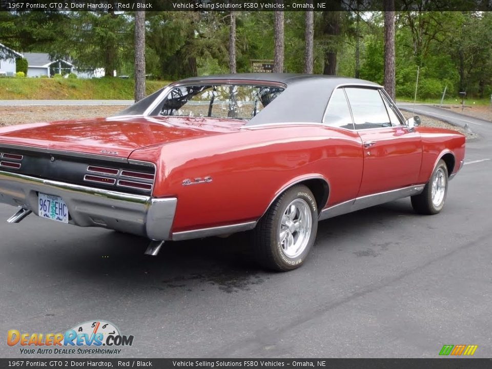 1967 Pontiac GTO 2 Door Hardtop Red / Black Photo #9