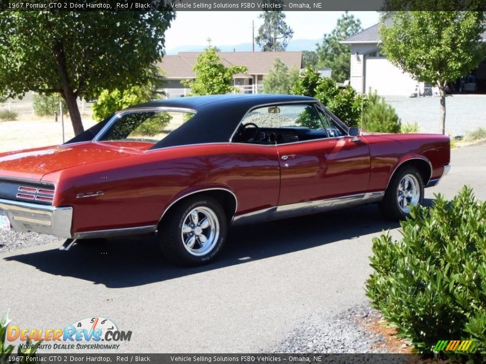 1967 Pontiac GTO 2 Door Hardtop Red / Black Photo #10