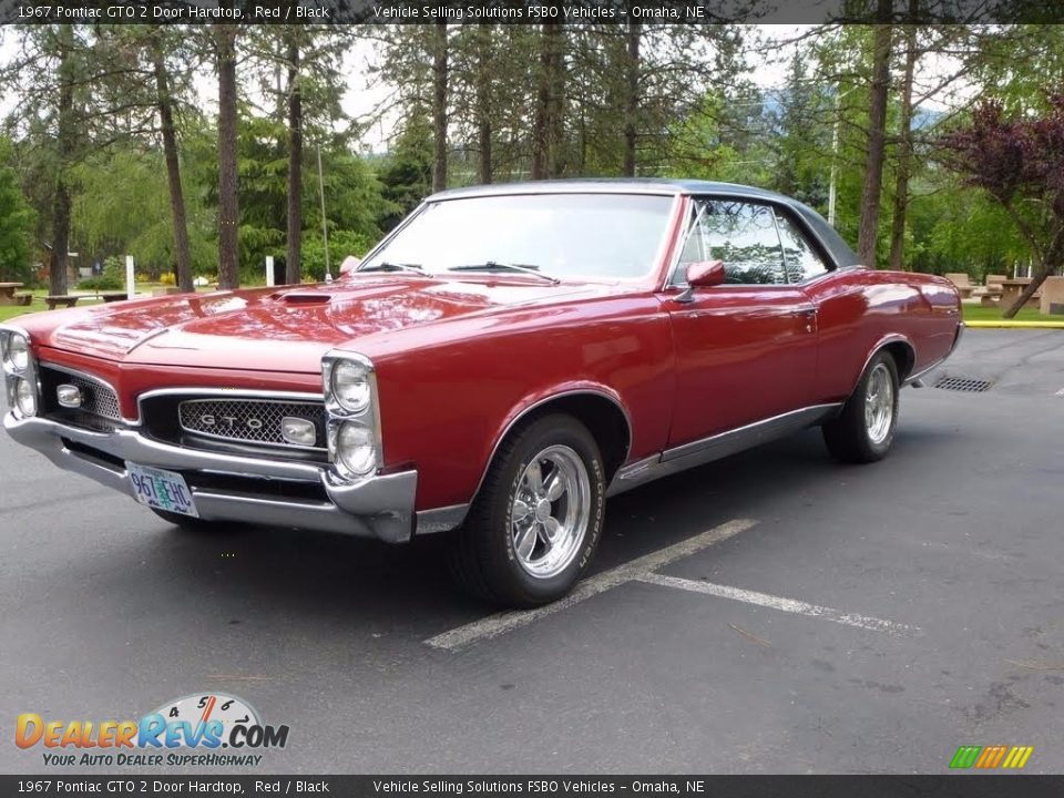 1967 Pontiac GTO 2 Door Hardtop Red / Black Photo #14