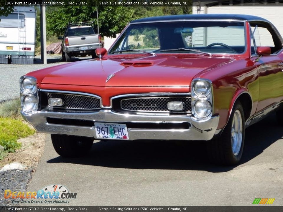 1967 Pontiac GTO 2 Door Hardtop Red / Black Photo #15