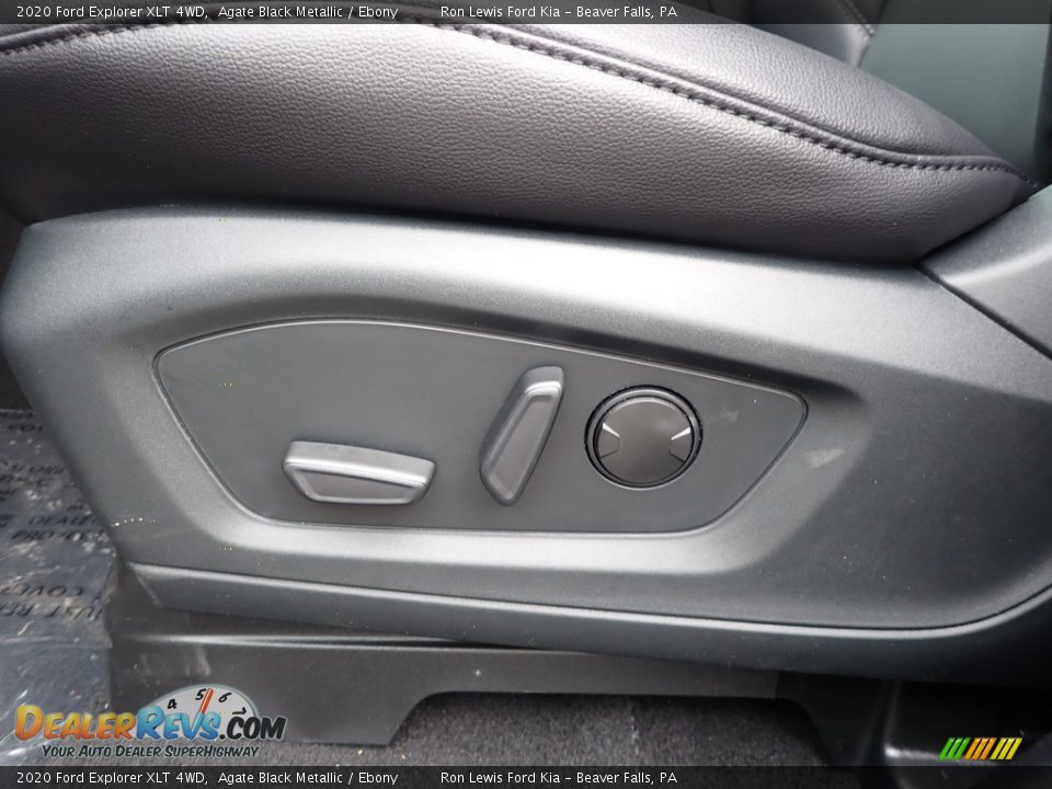 2020 Ford Explorer XLT 4WD Agate Black Metallic / Ebony Photo #12