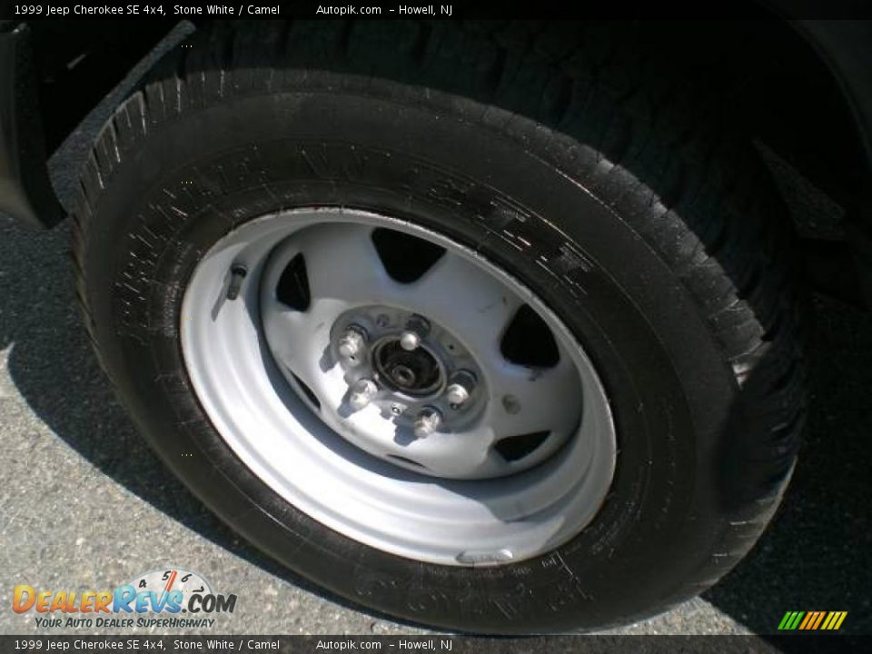 1999 Jeep Cherokee SE 4x4 Stone White / Camel Photo #17