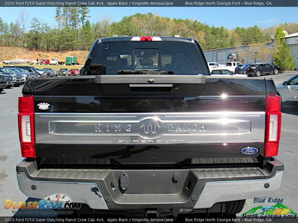 2020 Ford F250 Super Duty King Ranch Crew Cab 4x4 Agate Black / Kingsville Antique/Java Photo #6