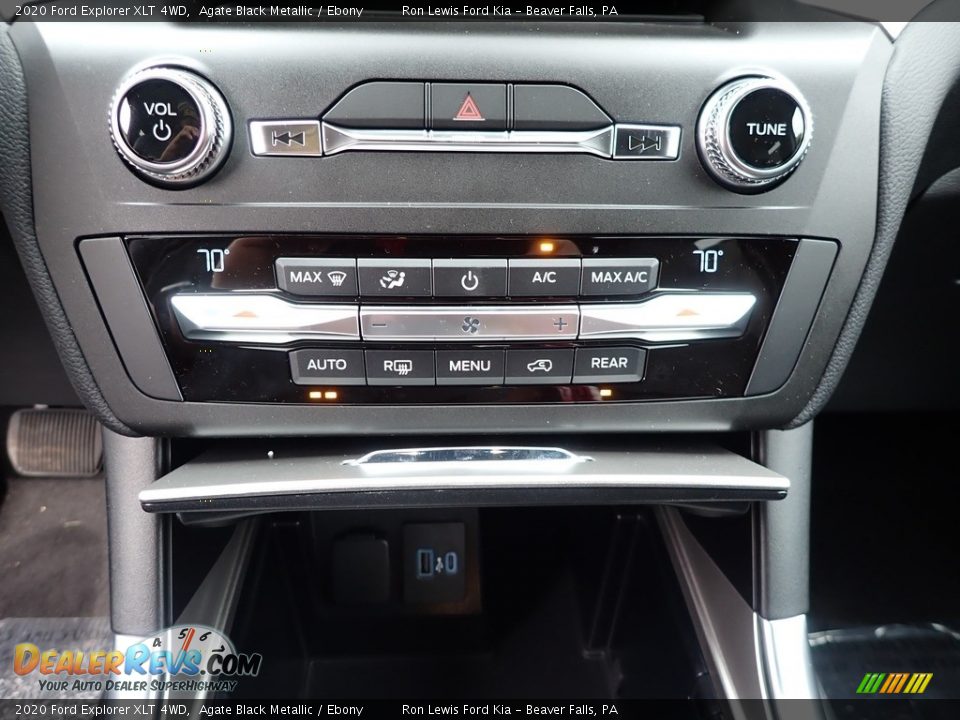 2020 Ford Explorer XLT 4WD Agate Black Metallic / Ebony Photo #19