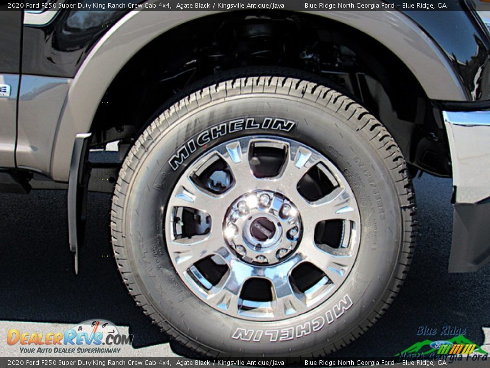 2020 Ford F250 Super Duty King Ranch Crew Cab 4x4 Agate Black / Kingsville Antique/Java Photo #10