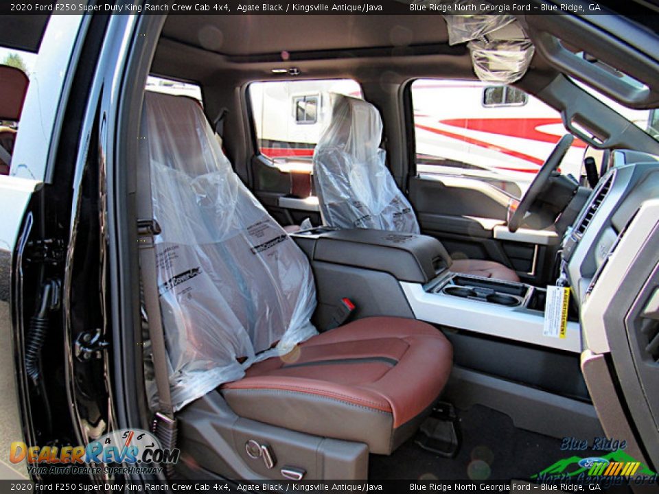 2020 Ford F250 Super Duty King Ranch Crew Cab 4x4 Agate Black / Kingsville Antique/Java Photo #15