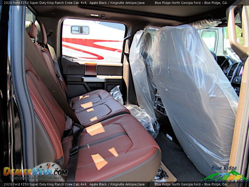 2020 Ford F250 Super Duty King Ranch Crew Cab 4x4 Agate Black / Kingsville Antique/Java Photo #16