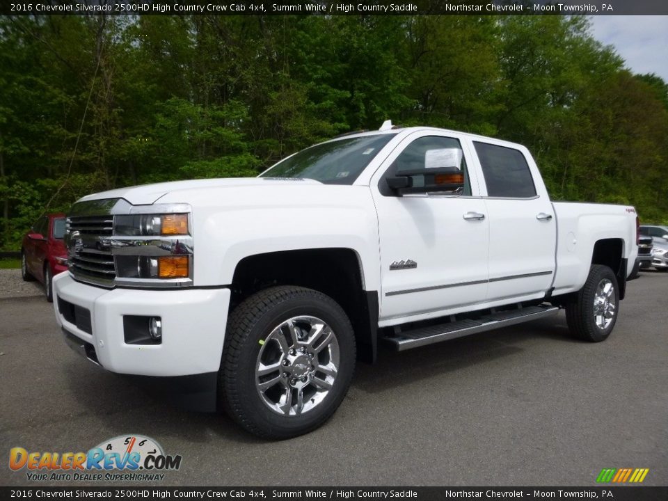 Front 3/4 View of 2016 Chevrolet Silverado 2500HD High Country Crew Cab 4x4 Photo #1