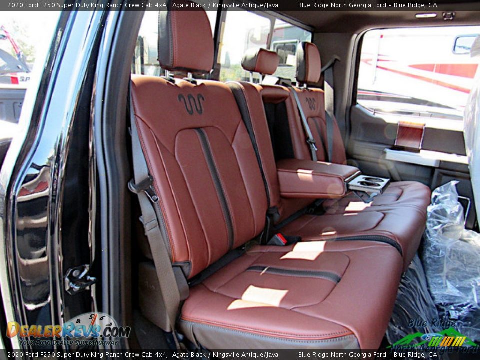 2020 Ford F250 Super Duty King Ranch Crew Cab 4x4 Agate Black / Kingsville Antique/Java Photo #17