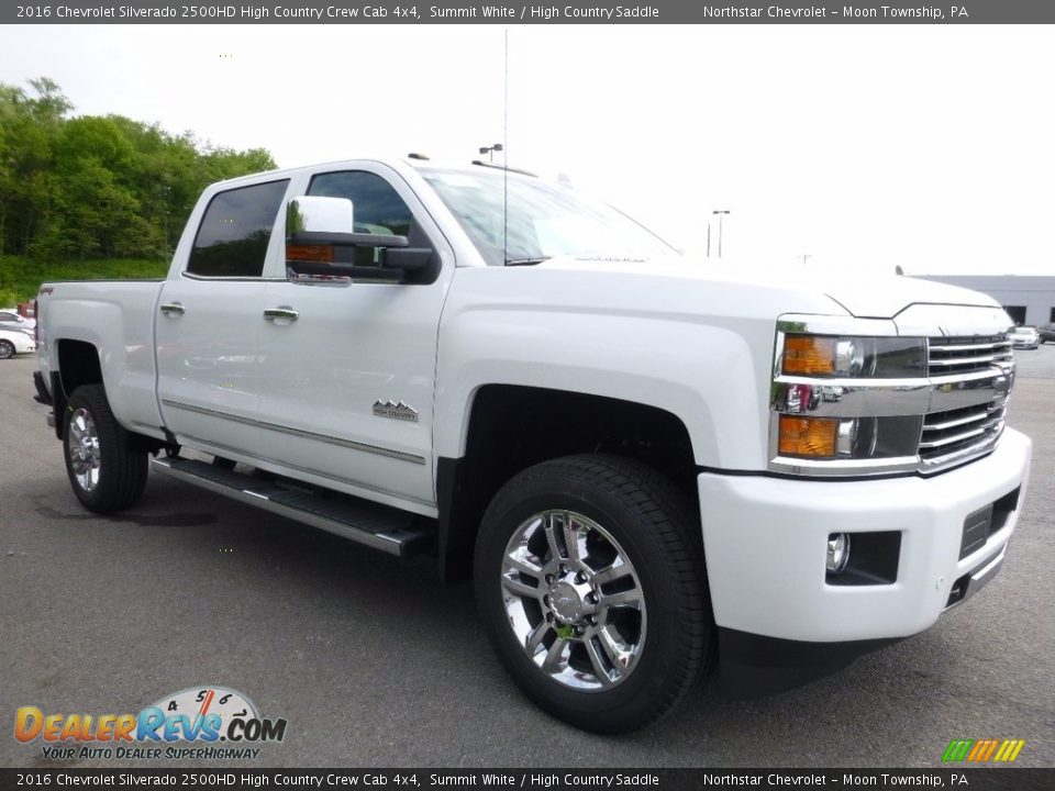 Summit White 2016 Chevrolet Silverado 2500HD High Country Crew Cab 4x4 Photo #3