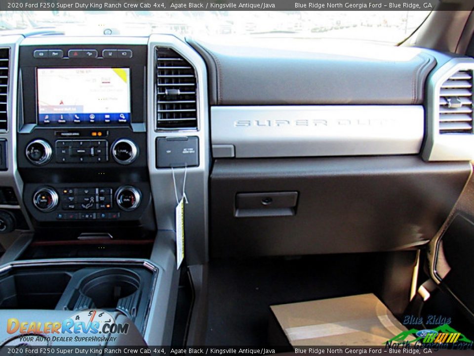 2020 Ford F250 Super Duty King Ranch Crew Cab 4x4 Agate Black / Kingsville Antique/Java Photo #21