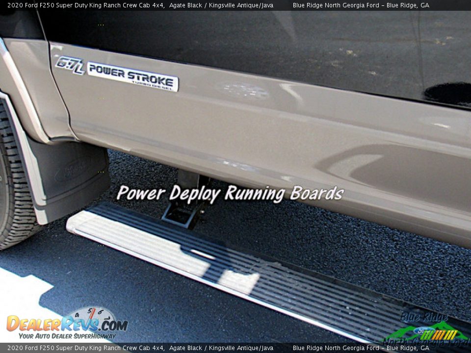 2020 Ford F250 Super Duty King Ranch Crew Cab 4x4 Agate Black / Kingsville Antique/Java Photo #24