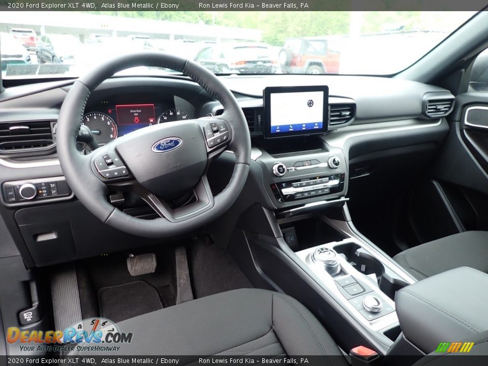 2020 Ford Explorer XLT 4WD Atlas Blue Metallic / Ebony Photo #15