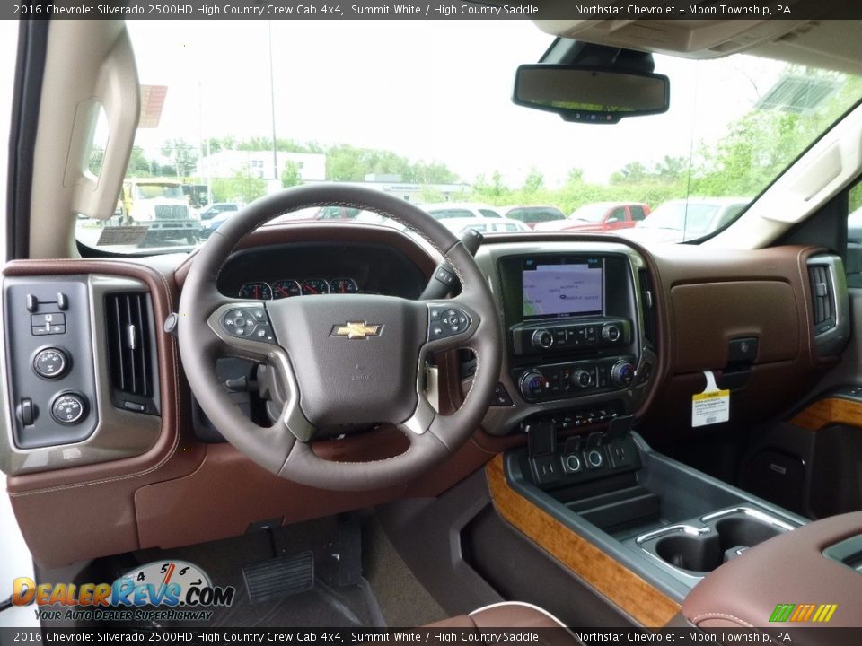 High Country Saddle Interior - 2016 Chevrolet Silverado 2500HD High Country Crew Cab 4x4 Photo #12