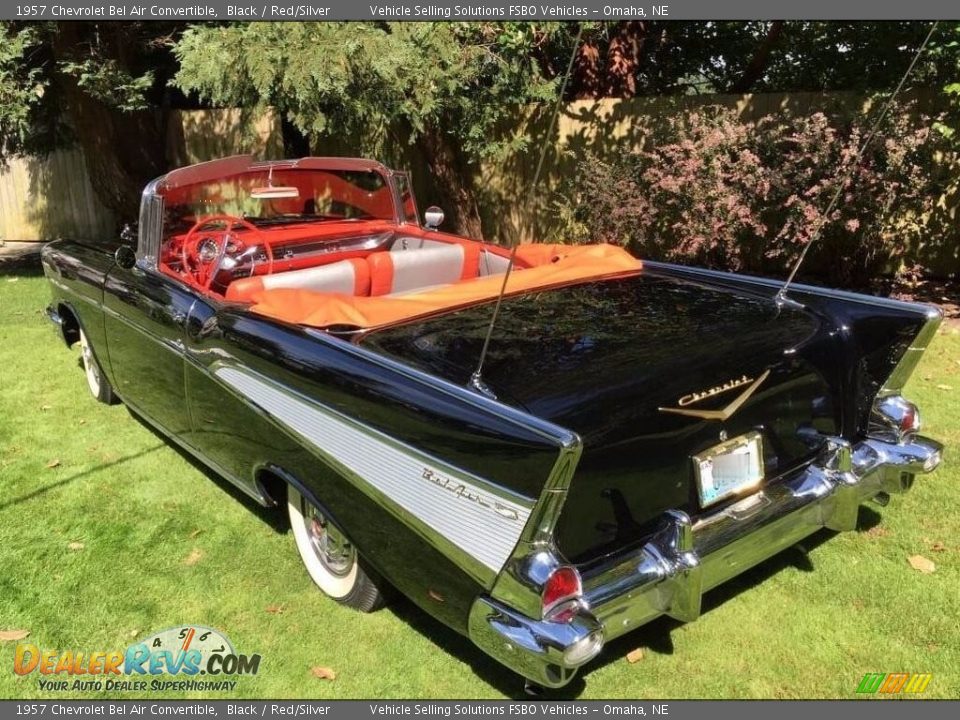 1957 Chevrolet Bel Air Convertible Black / Red/Silver Photo #2