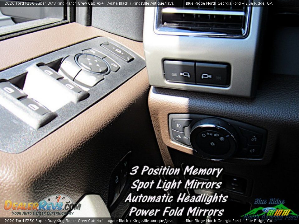 2020 Ford F250 Super Duty King Ranch Crew Cab 4x4 Agate Black / Kingsville Antique/Java Photo #31
