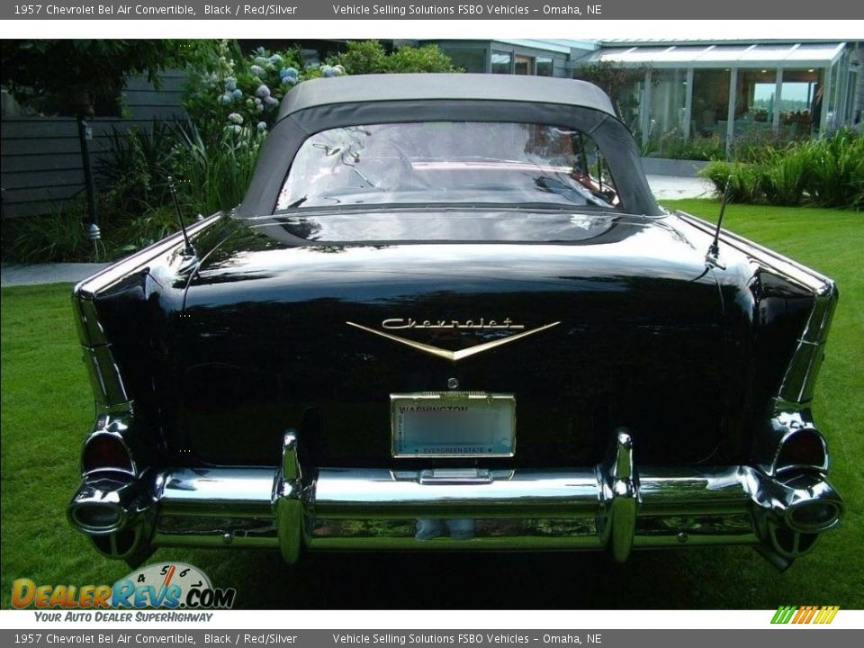 1957 Chevrolet Bel Air Convertible Black / Red/Silver Photo #4