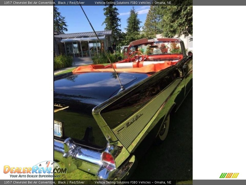 1957 Chevrolet Bel Air Convertible Black / Red/Silver Photo #5