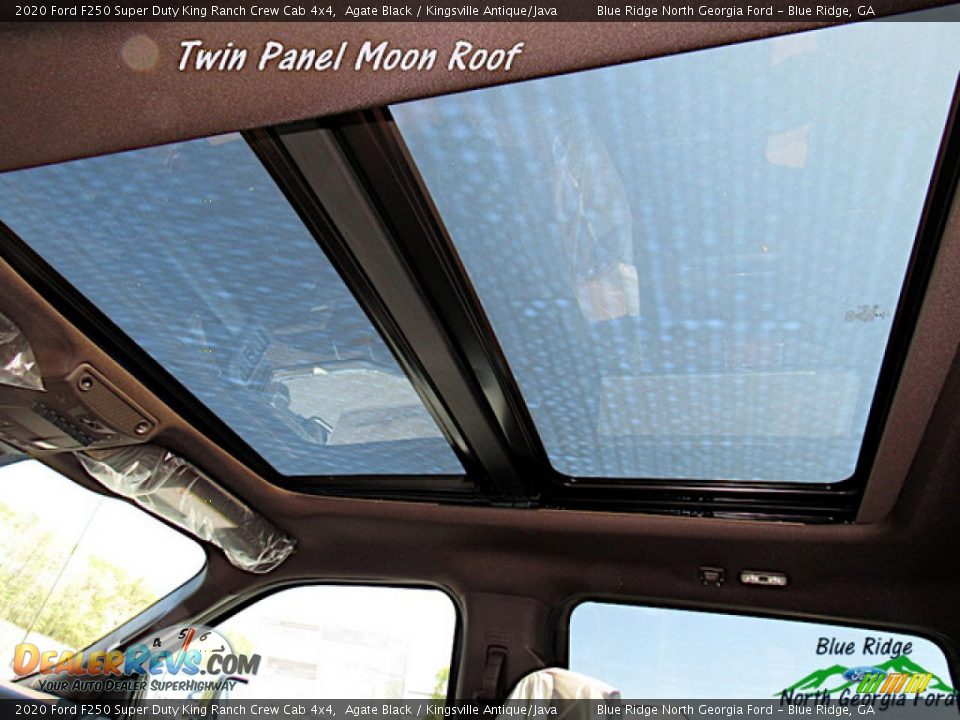 2020 Ford F250 Super Duty King Ranch Crew Cab 4x4 Agate Black / Kingsville Antique/Java Photo #33