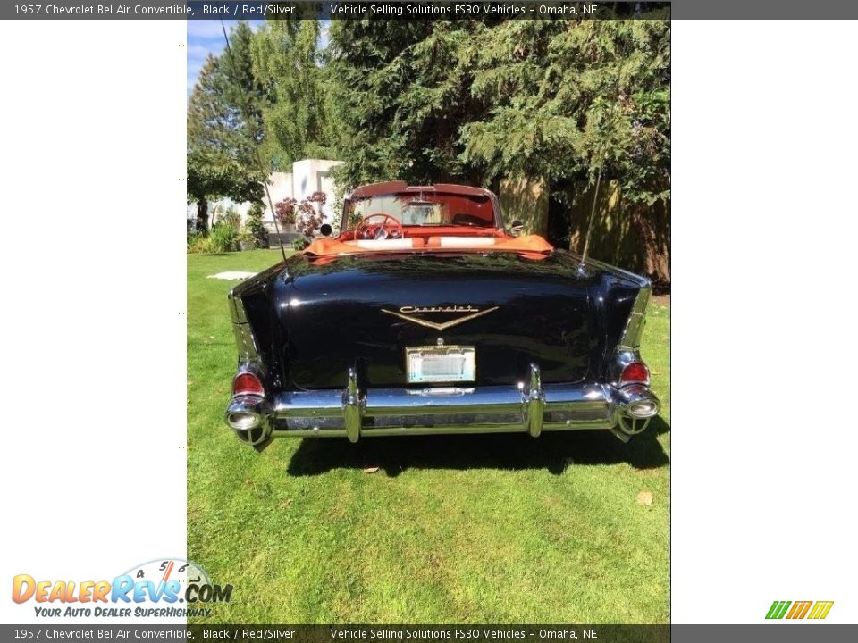 1957 Chevrolet Bel Air Convertible Black / Red/Silver Photo #6