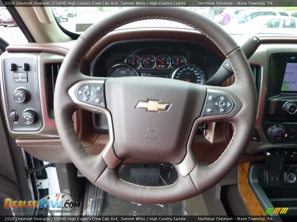 2016 Chevrolet Silverado 2500HD High Country Crew Cab 4x4 Steering Wheel Photo #16