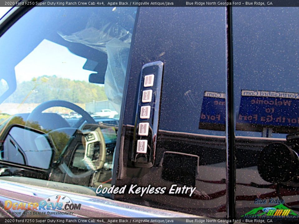 2020 Ford F250 Super Duty King Ranch Crew Cab 4x4 Agate Black / Kingsville Antique/Java Photo #34