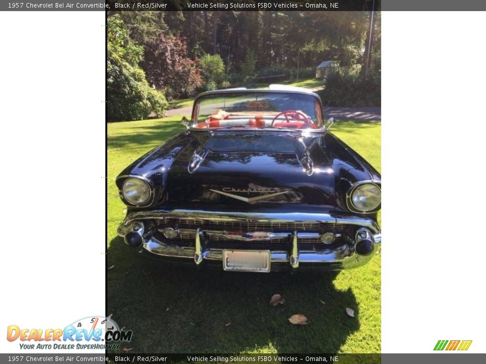1957 Chevrolet Bel Air Convertible Black / Red/Silver Photo #8