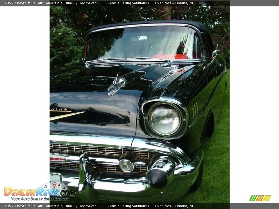 1957 Chevrolet Bel Air Convertible Black / Red/Silver Photo #9