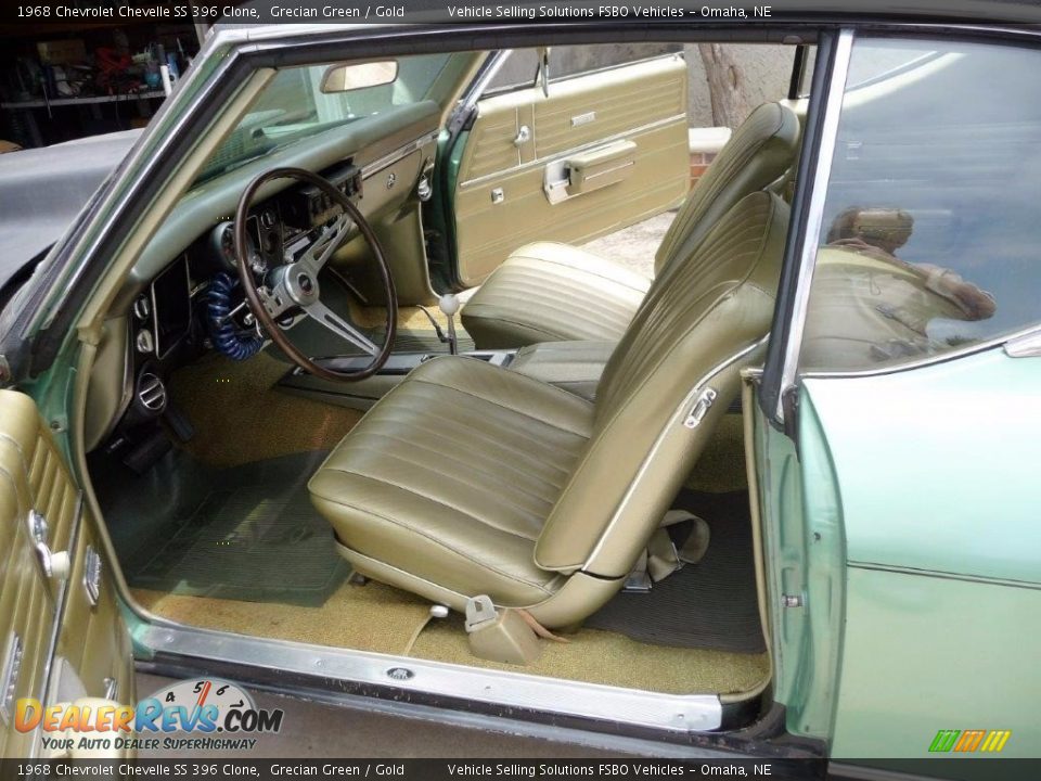 1968 Chevrolet Chevelle SS 396 Clone Grecian Green / Gold Photo #5