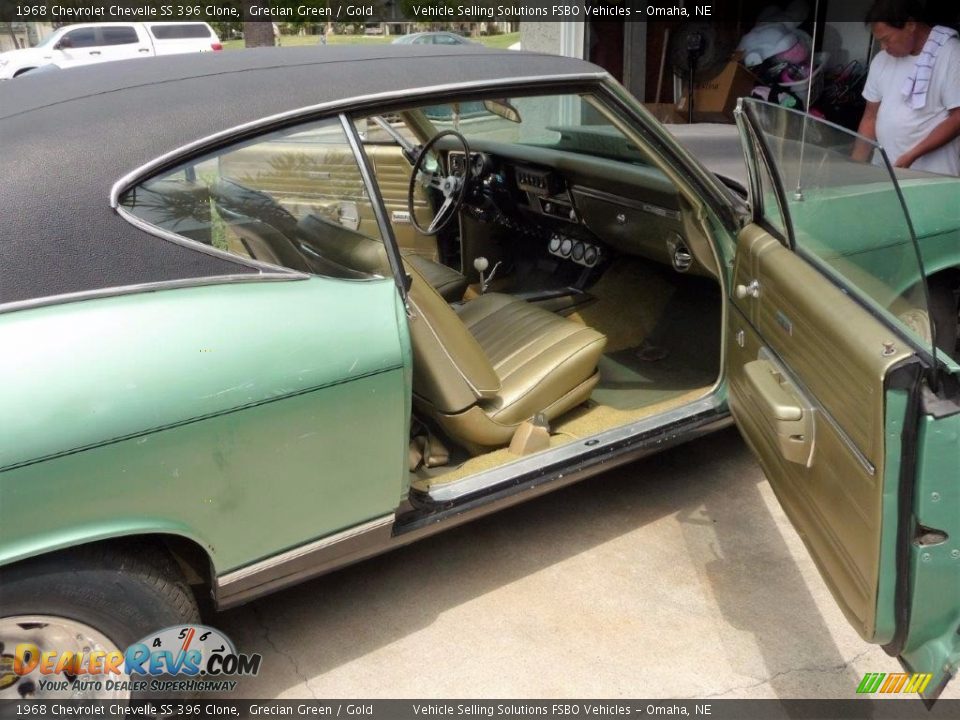 1968 Chevrolet Chevelle SS 396 Clone Grecian Green / Gold Photo #6