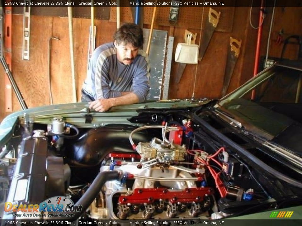 1968 Chevrolet Chevelle SS 396 Clone Grecian Green / Gold Photo #15