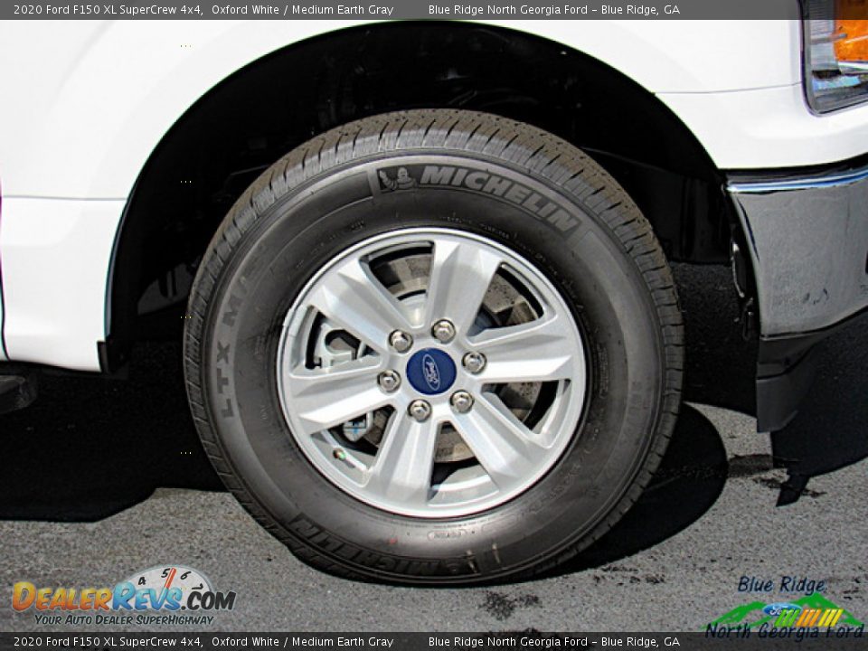 2020 Ford F150 XL SuperCrew 4x4 Oxford White / Medium Earth Gray Photo #9