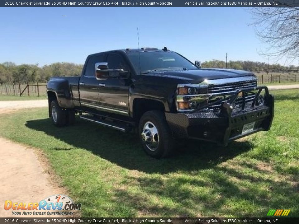 2016 Chevrolet Silverado 3500HD High Country Crew Cab 4x4 Black / High Country Saddle Photo #3