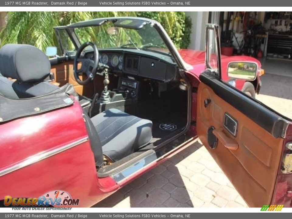 1977 MG MGB Roadster Damask Red / Beige Photo #7