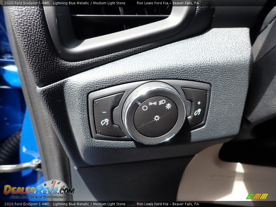 2020 Ford EcoSport S 4WD Lightning Blue Metallic / Medium Light Stone Photo #13