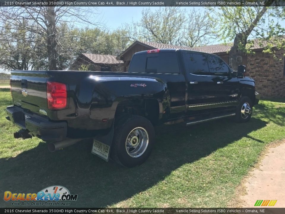 2016 Chevrolet Silverado 3500HD High Country Crew Cab 4x4 Black / High Country Saddle Photo #8