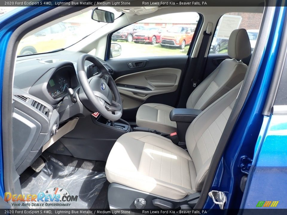 2020 Ford EcoSport S 4WD Lightning Blue Metallic / Medium Light Stone Photo #14