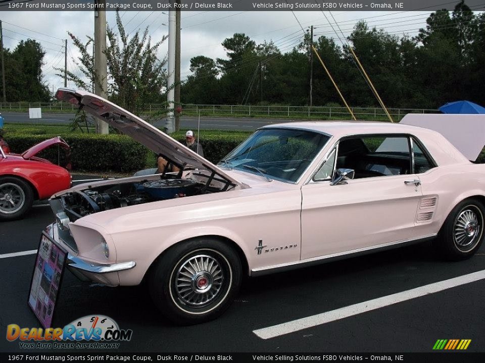 1967 Ford Mustang Sports Sprint Package Coupe Dusk Rose / Deluxe Black Photo #4