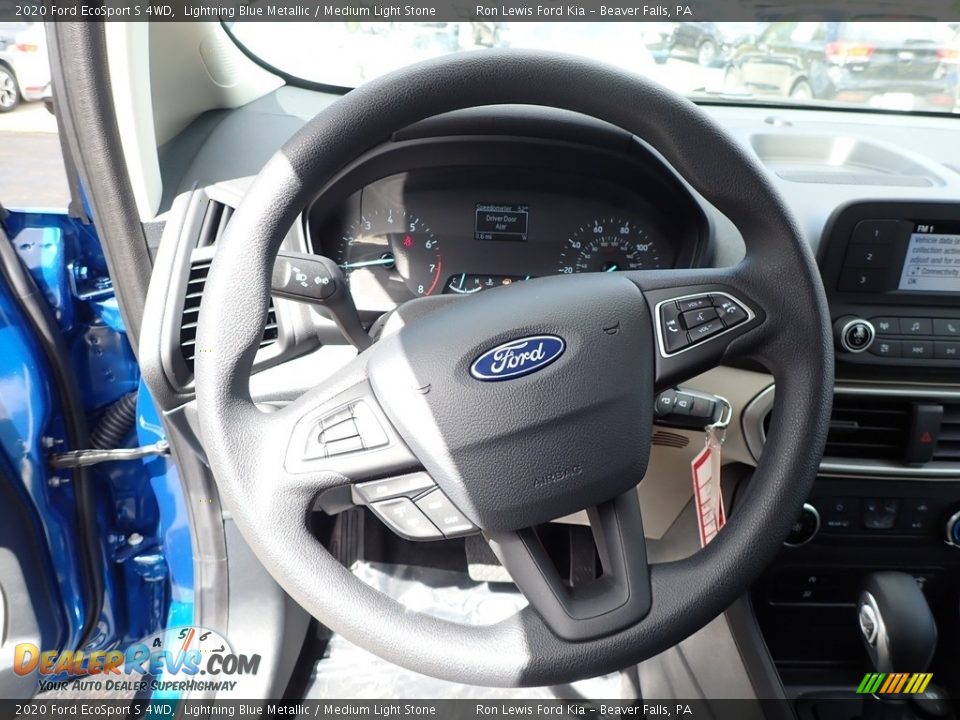 2020 Ford EcoSport S 4WD Lightning Blue Metallic / Medium Light Stone Photo #18