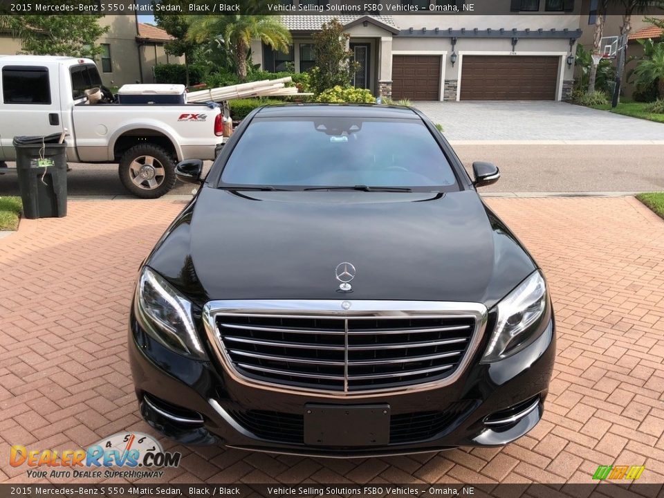 2015 Mercedes-Benz S 550 4Matic Sedan Black / Black Photo #9