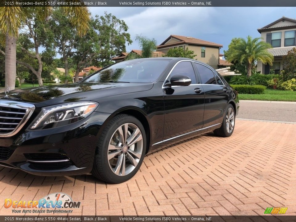 2015 Mercedes-Benz S 550 4Matic Sedan Black / Black Photo #11