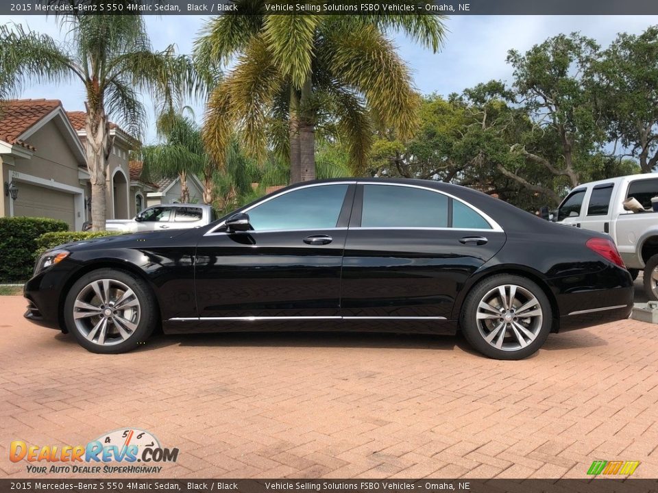 2015 Mercedes-Benz S 550 4Matic Sedan Black / Black Photo #12