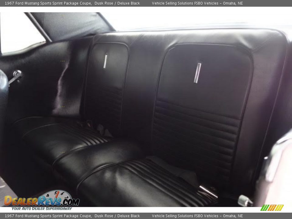 Rear Seat of 1967 Ford Mustang Sports Sprint Package Coupe Photo #14
