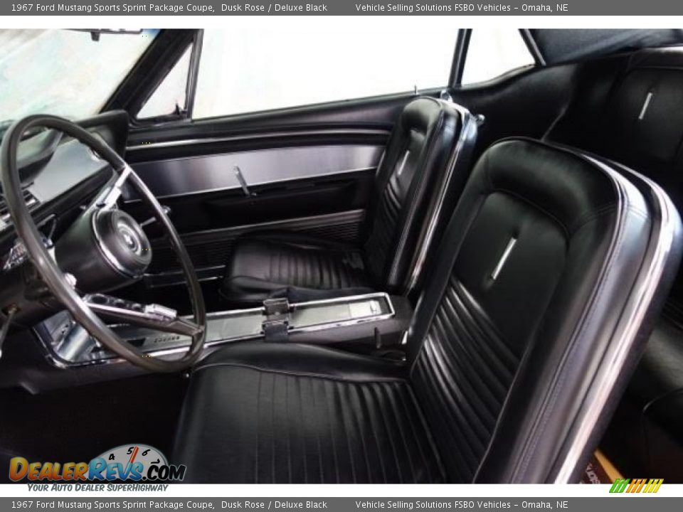 Deluxe Black Interior - 1967 Ford Mustang Sports Sprint Package Coupe Photo #15