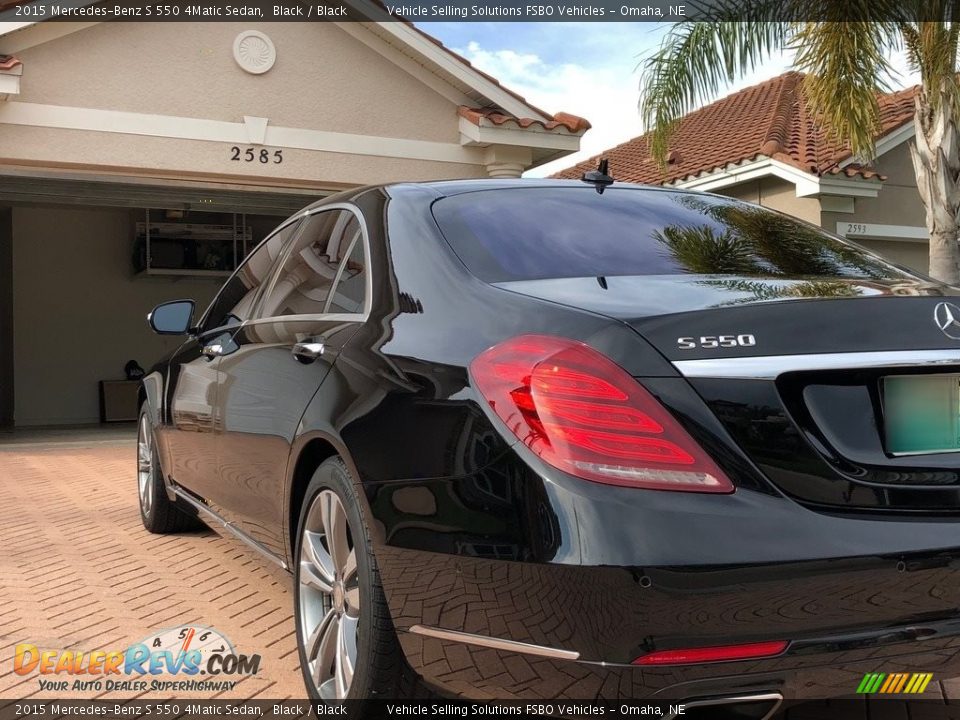 2015 Mercedes-Benz S 550 4Matic Sedan Black / Black Photo #13