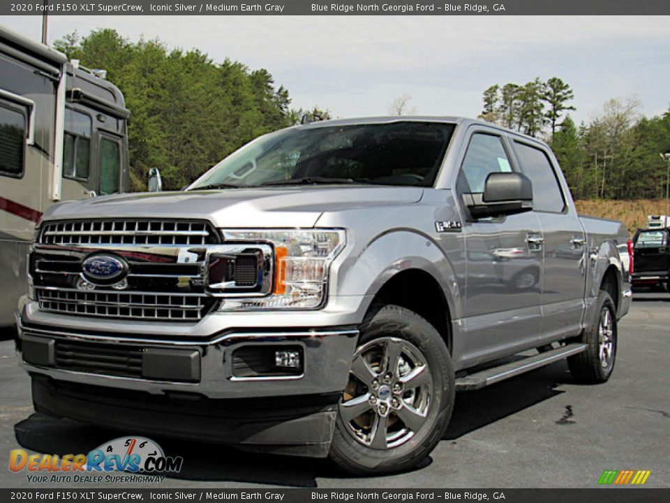 2020 Ford F150 XLT SuperCrew Iconic Silver / Medium Earth Gray Photo #1