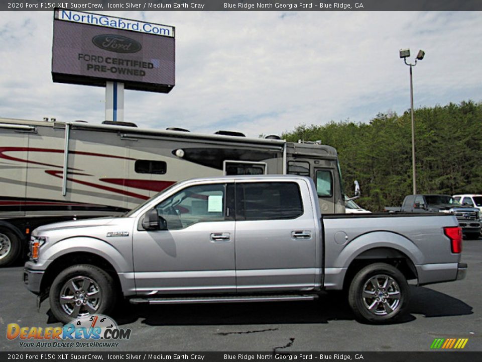 2020 Ford F150 XLT SuperCrew Iconic Silver / Medium Earth Gray Photo #2