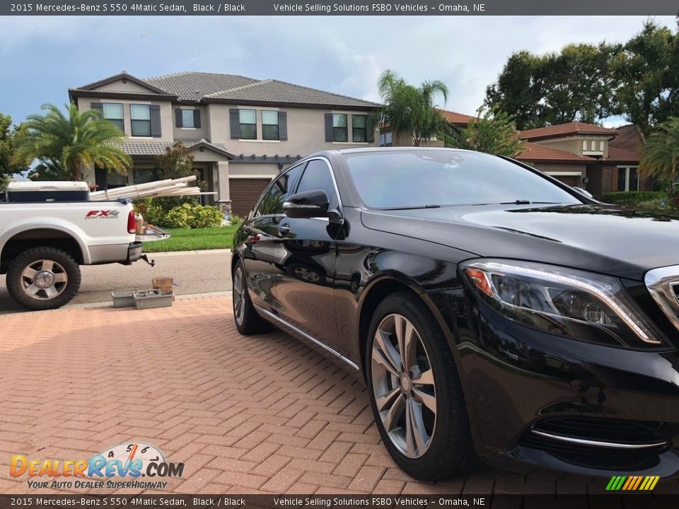 2015 Mercedes-Benz S 550 4Matic Sedan Black / Black Photo #17